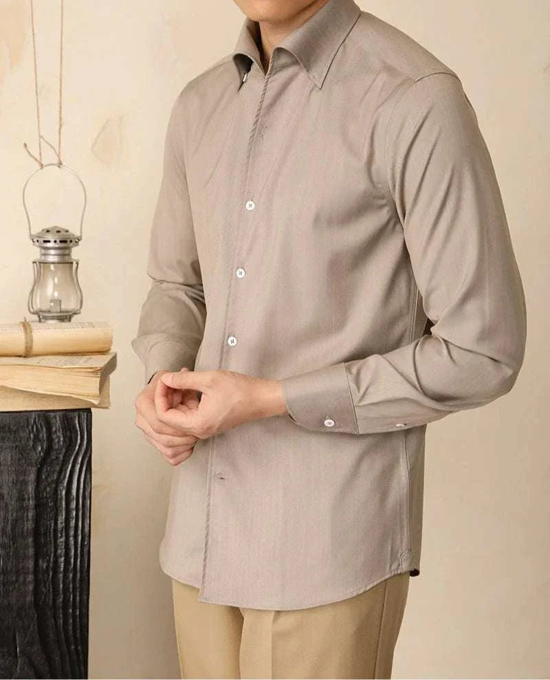 Dress Shirt - Polyester Blend Streamlined Fit And Neat Wear