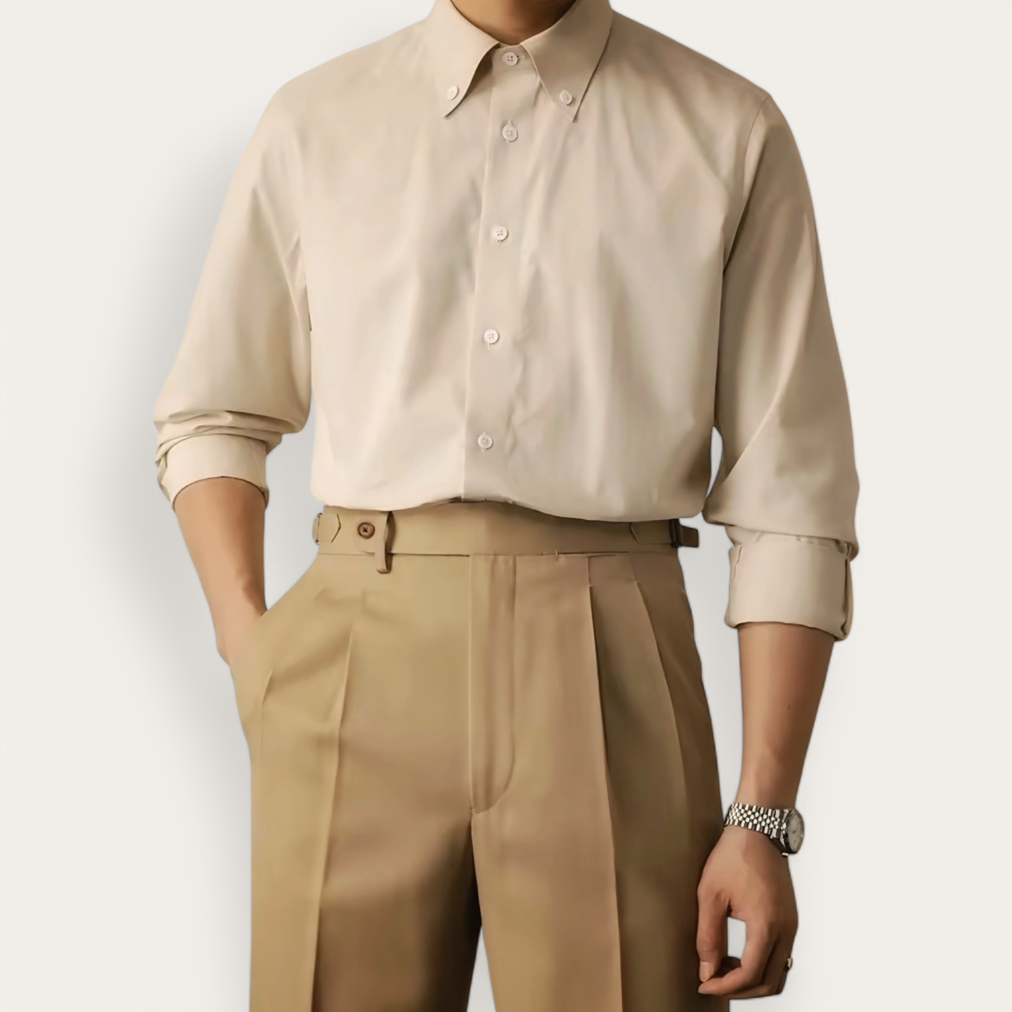 Dress Shirt - Polyester Blend Streamlined Fit And Neat Wear
