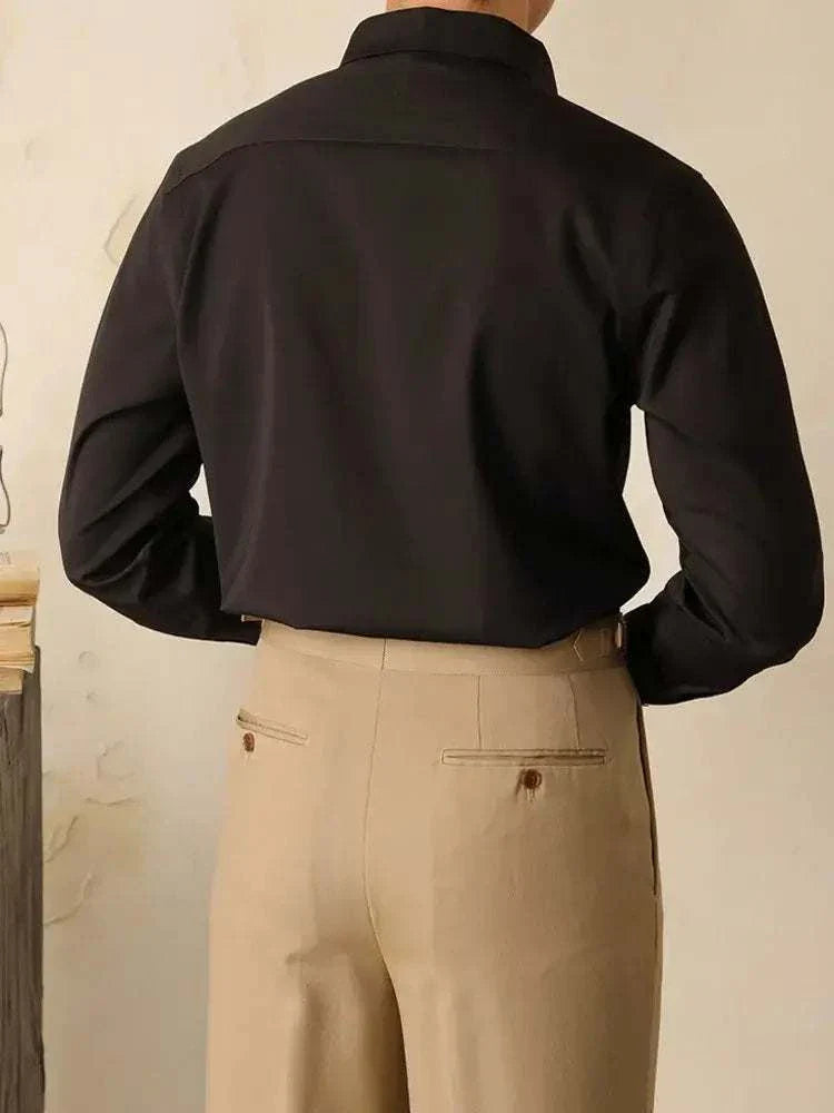 Dress Shirt - Polyester Blend Streamlined Fit And Neat Wear