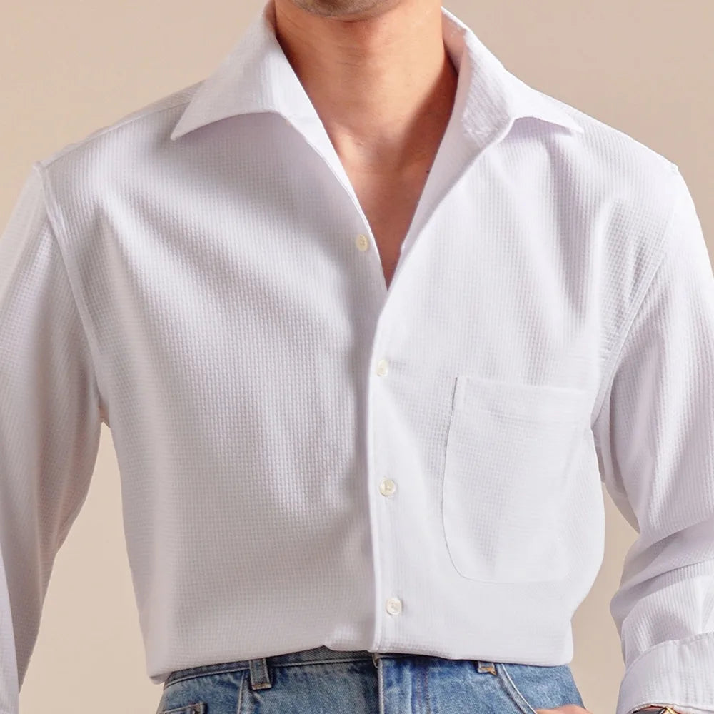 Dress Shirt - Soft-Blend Fabric & Relaxed Fit Layering