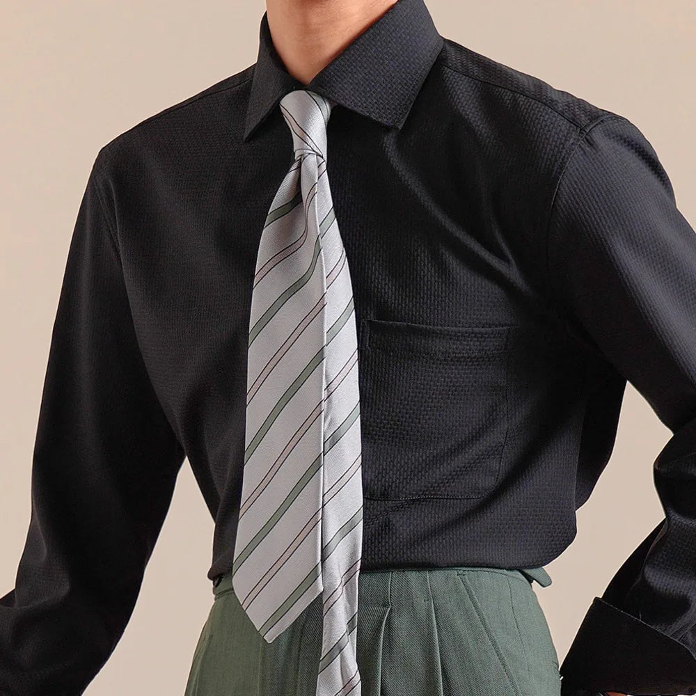 Dress Shirt - Soft-Blend Fabric & Relaxed Fit Layering