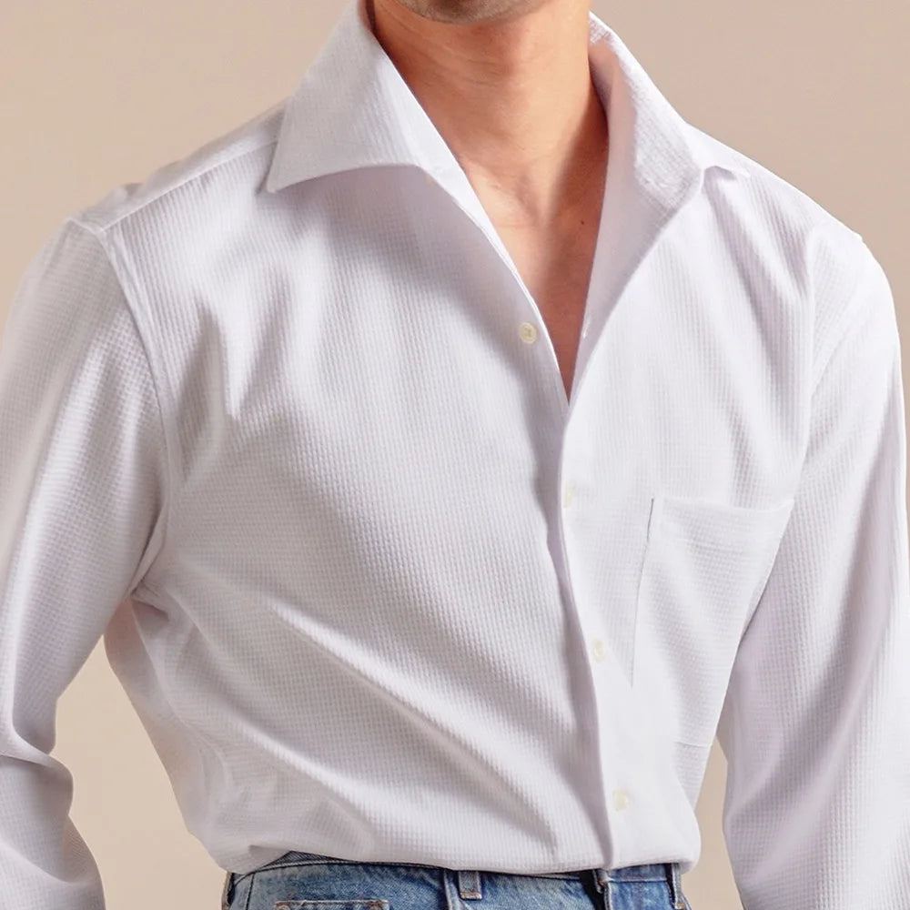 Dress Shirt - Soft-Blend Fabric & Relaxed Fit Layering