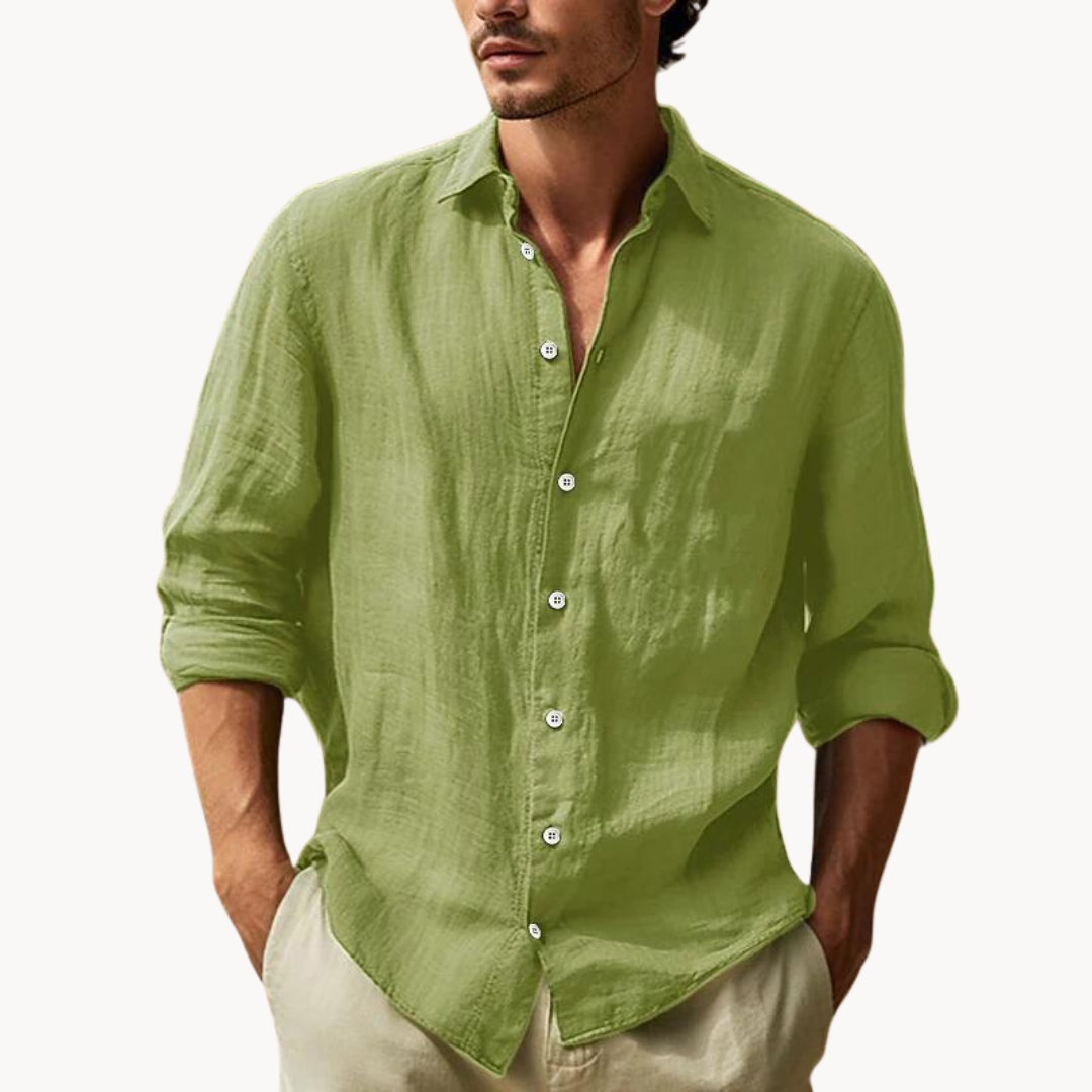 Dress Shirt - Structured Front Panel & Breathable Blend