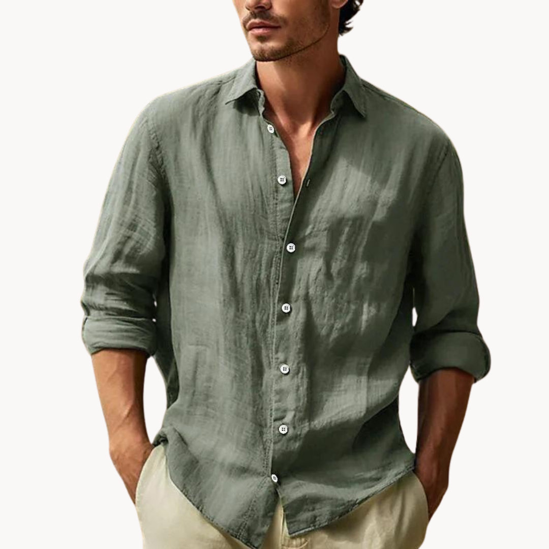 Dress Shirt - Structured Front Panel & Breathable Blend