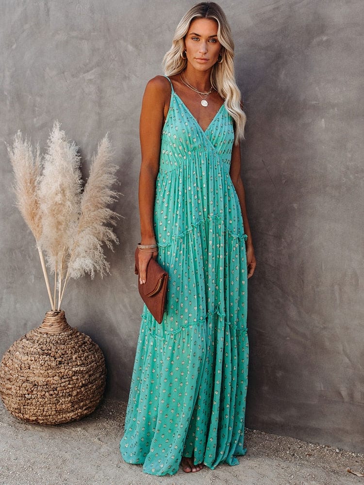 Dress – Soft Blend Maxi Sleeveless Long Shape & Breathable