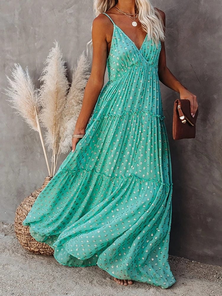 Dress – Soft Blend Maxi Sleeveless Long Shape & Breathable