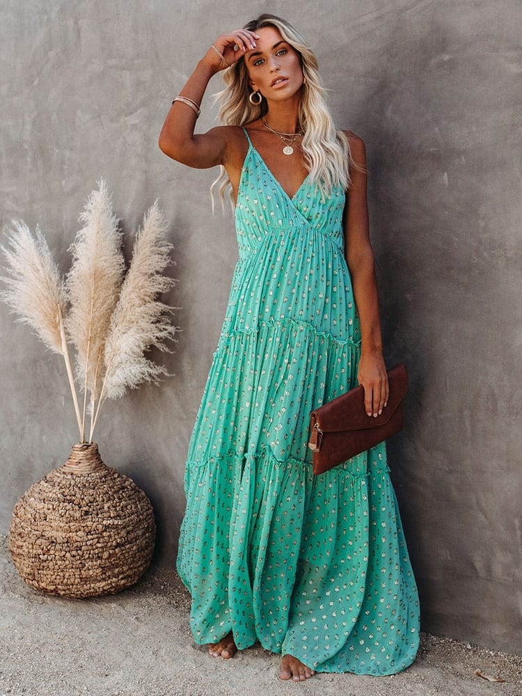 Dress – Soft Blend Maxi Sleeveless Long Shape & Breathable