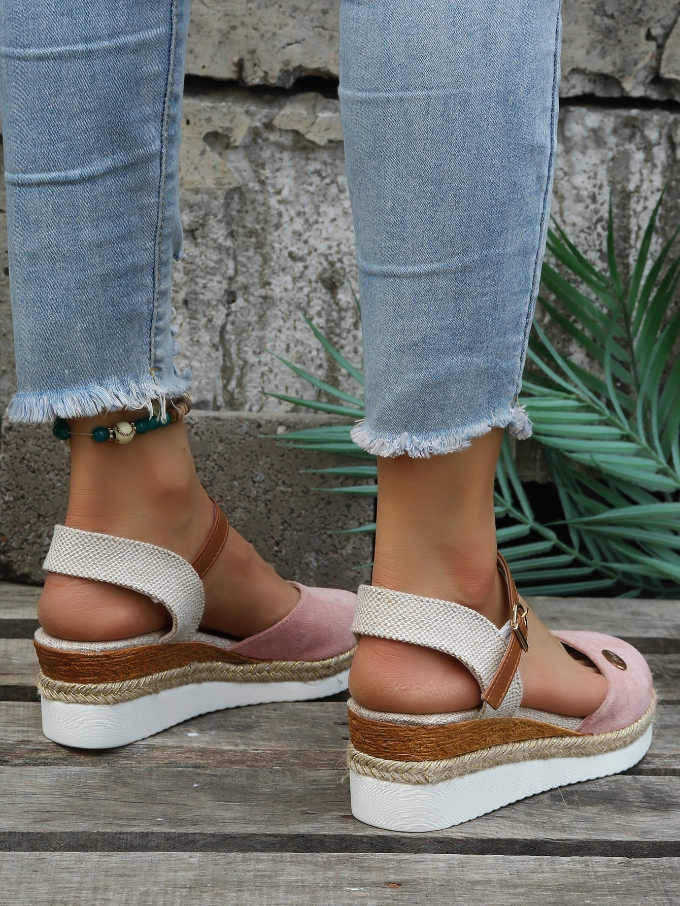 Espadrilles - Canvas Blend Platform And Cushioned Support