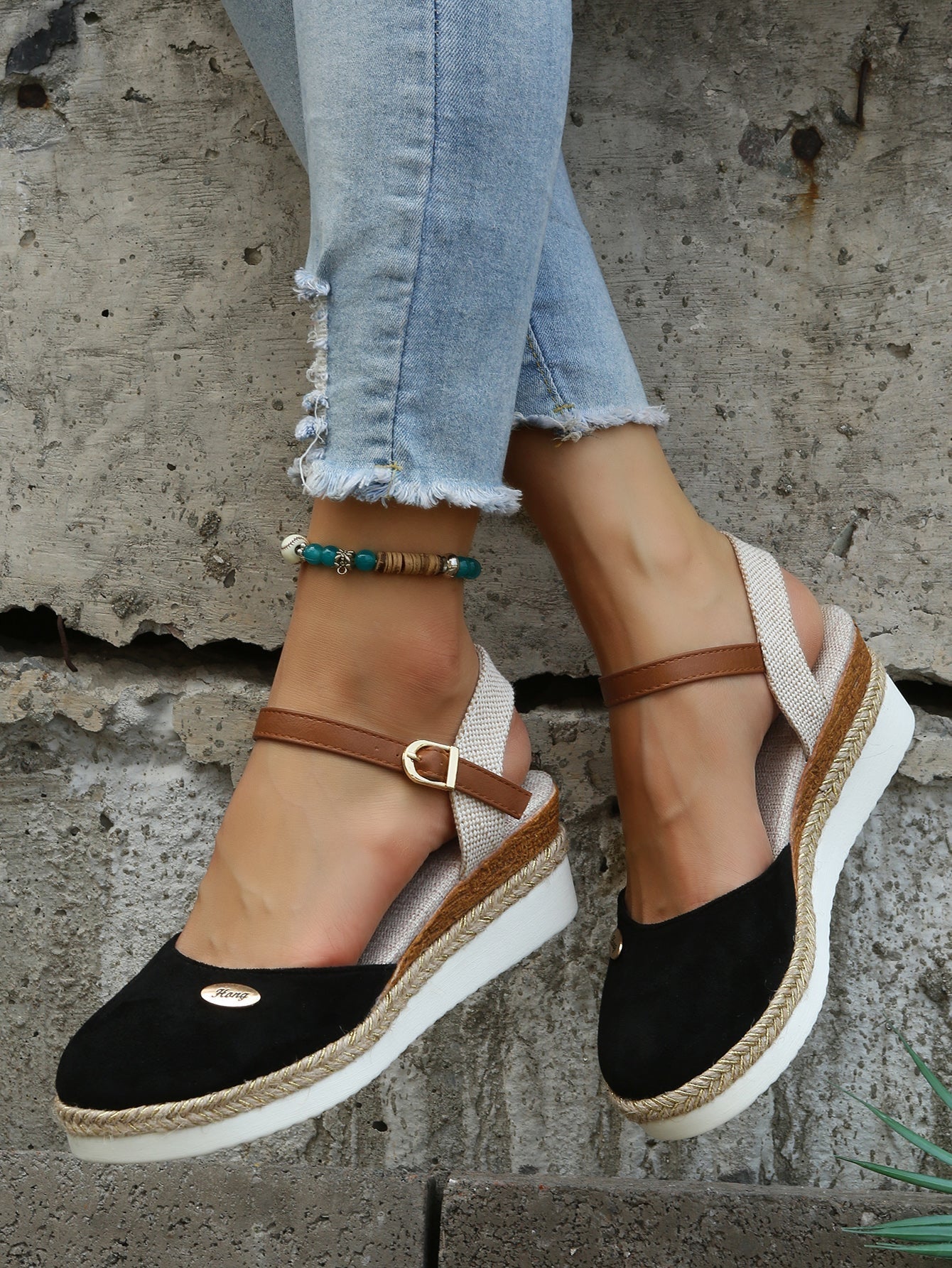 Espadrilles - Canvas Blend Platform And Cushioned Support