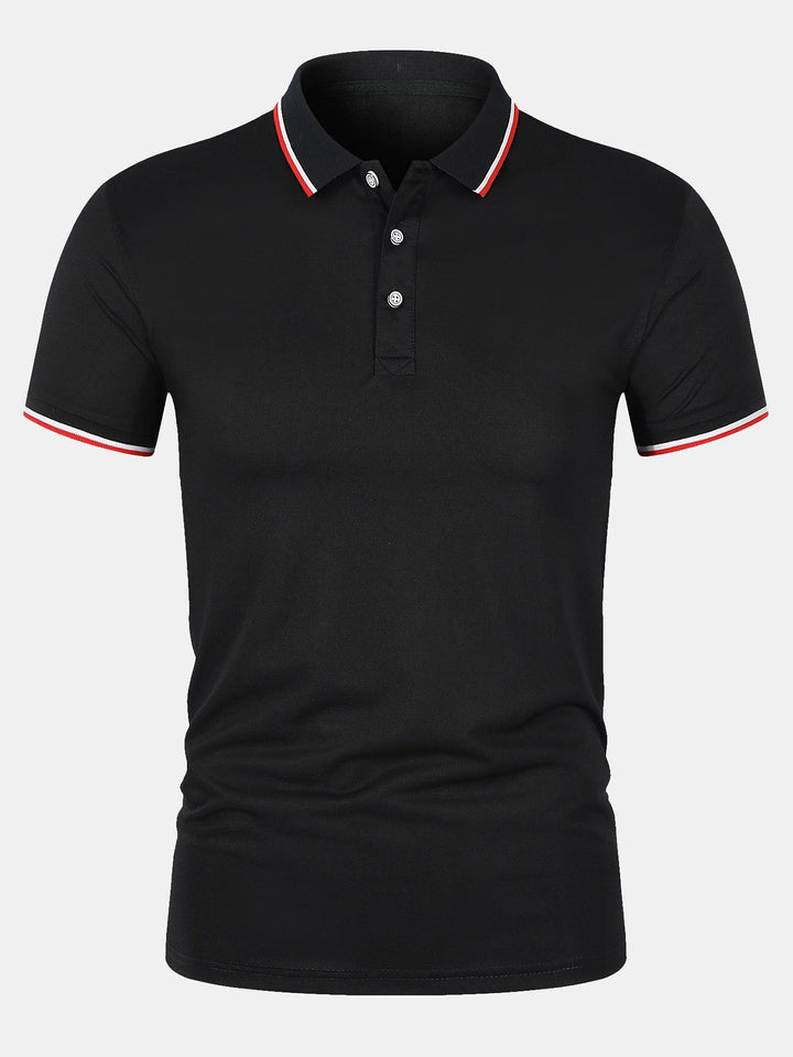 Men's Slim Fit Polo Shirt - Breathable Fashion Top 1