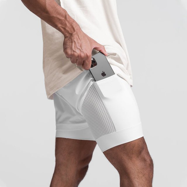 Gym Shorts - Lightweight Polyester Blend And Wide Motion