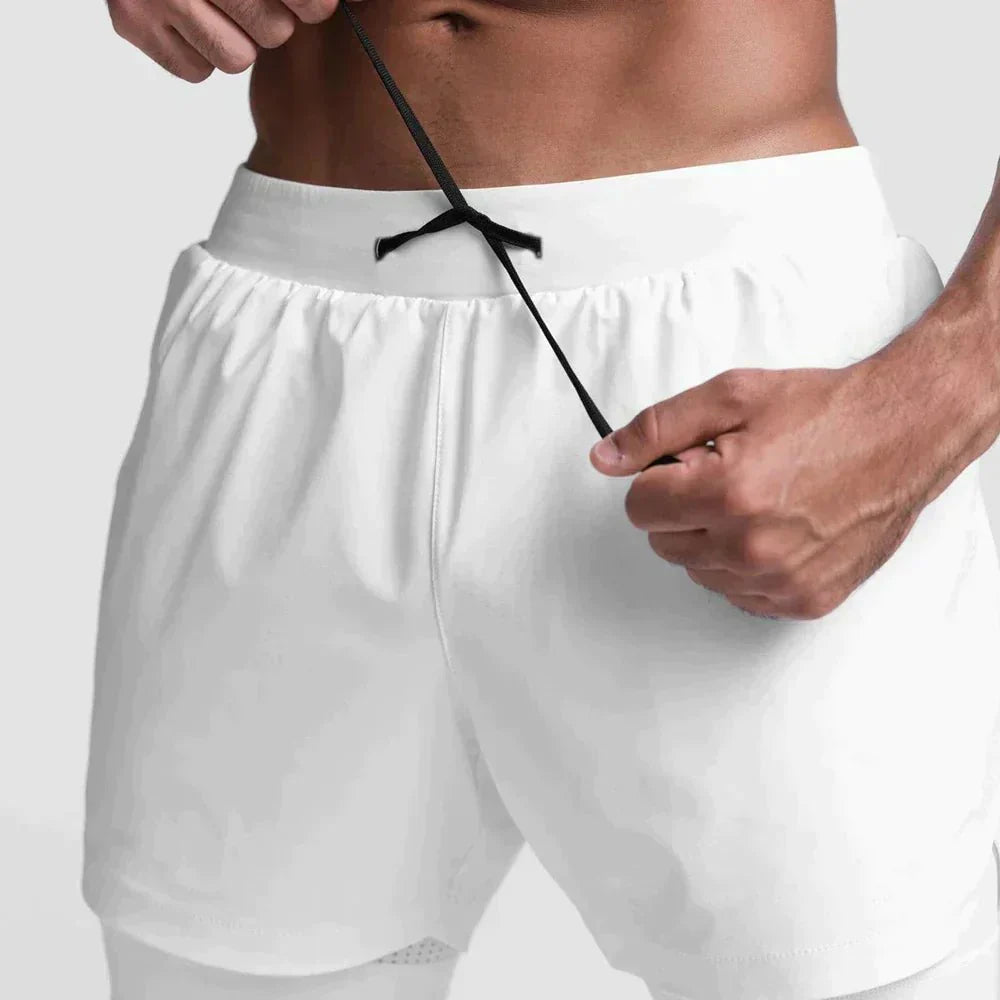 Gym Shorts - Lightweight Polyester Blend And Wide Motion