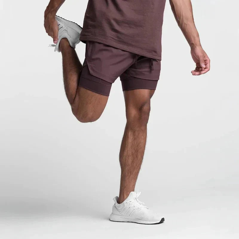 Gym Shorts - Lightweight Polyester Blend And Wide Motion