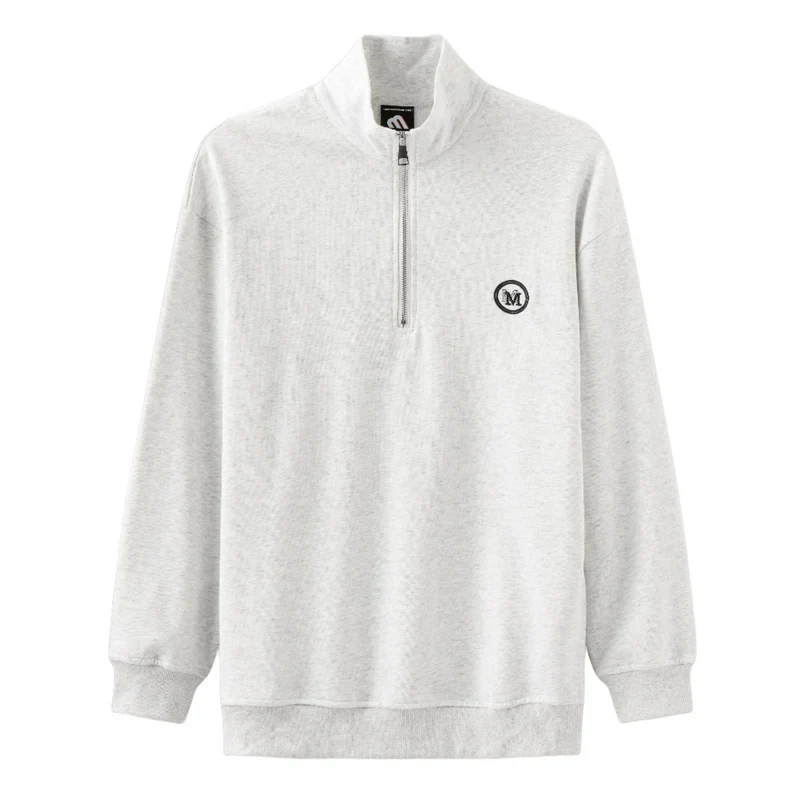 Half Zip Top - Sleek Zip Front & Soft Blend Layering Ease