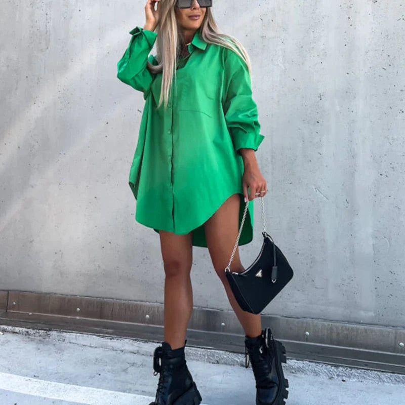 Women's Cotton Oversized Blouse-4