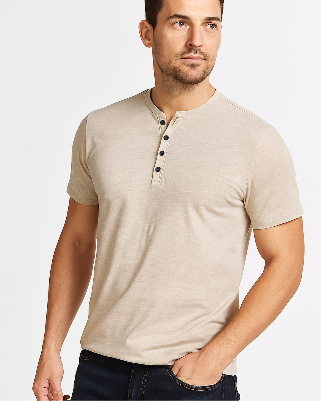 Henley Shirt – Button Placket Neck & Flat Under Layers