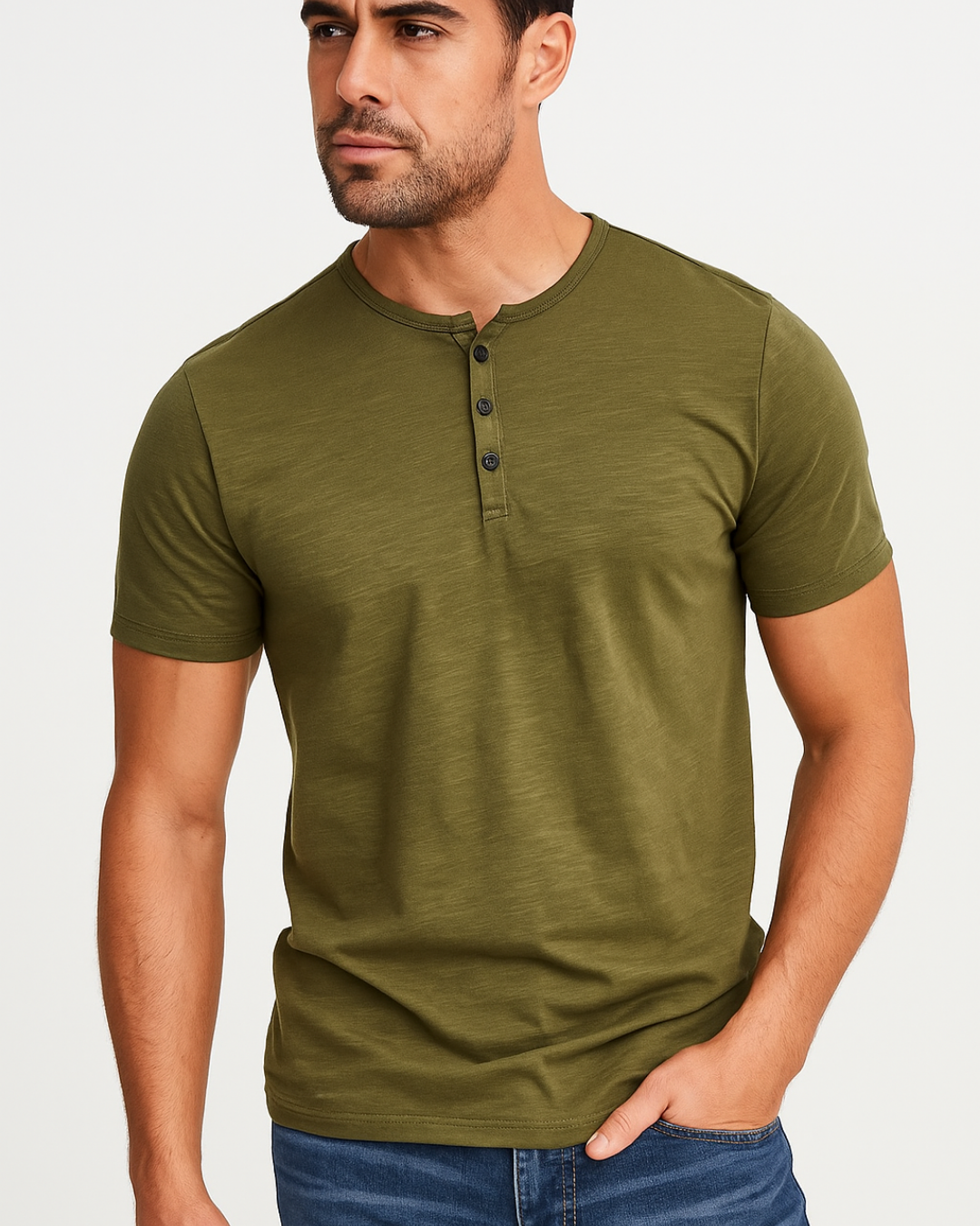 Henley Shirt – Button Placket Neck & Flat Under Layers