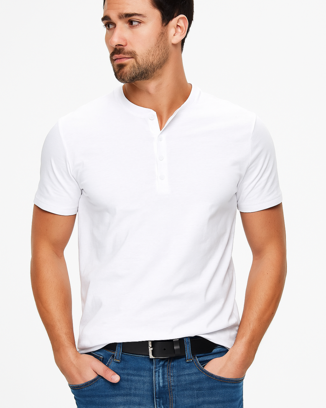Henley Shirt – Button Placket Neck & Flat Under Layers
