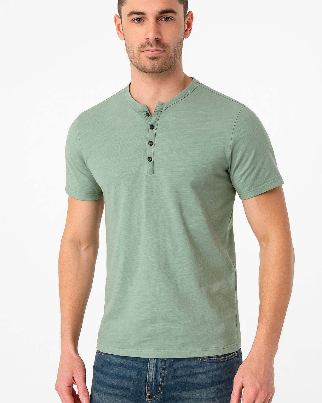 Henley Shirt – Button Placket Neck & Flat Under Layers
