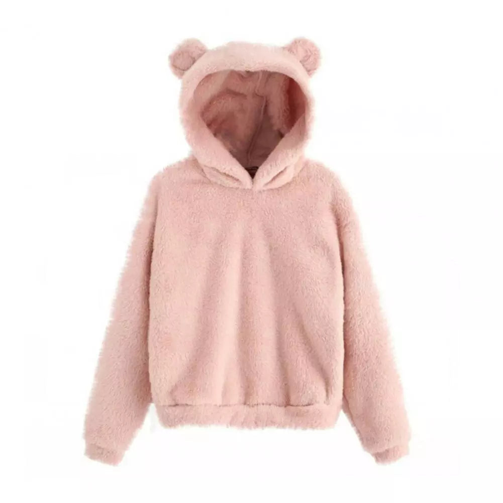 Hooded Sweatshirt - Bunny Ear Hood And Soft Warm Coverage