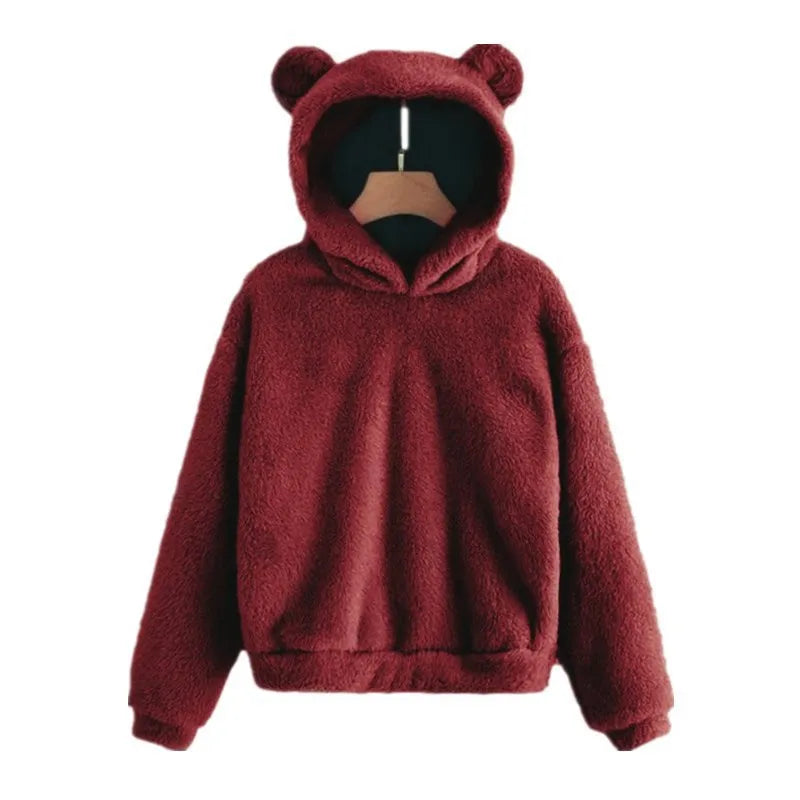 Hooded Sweatshirt - Bunny Ear Hood And Soft Warm Coverage
