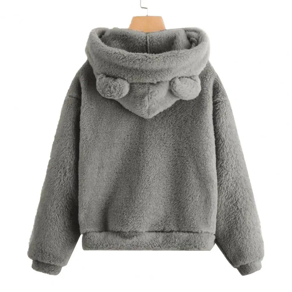 Hooded Sweatshirt - Bunny Ear Hood And Soft Warm Coverage