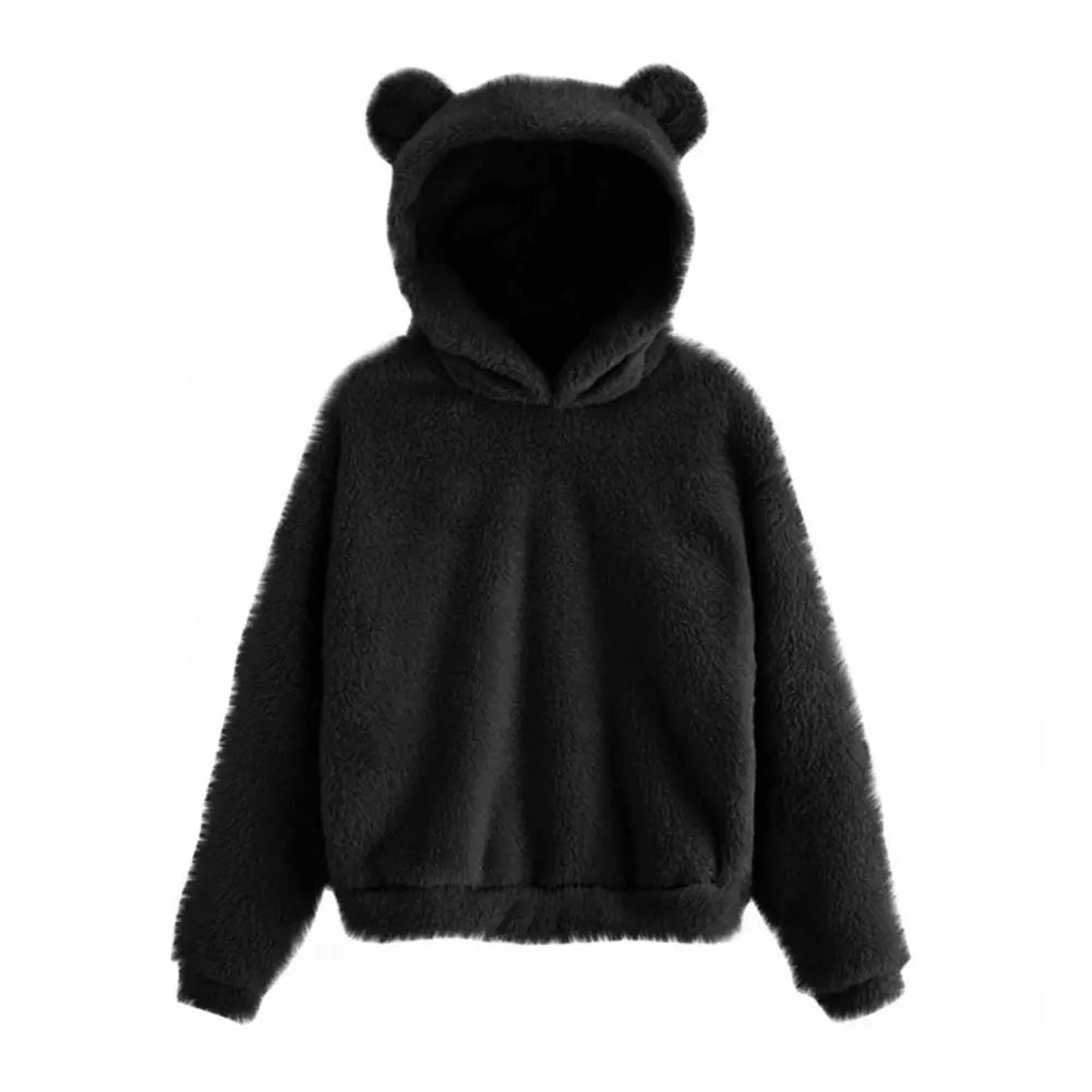 Hooded Sweatshirt - Bunny Ear Hood And Soft Warm Coverage