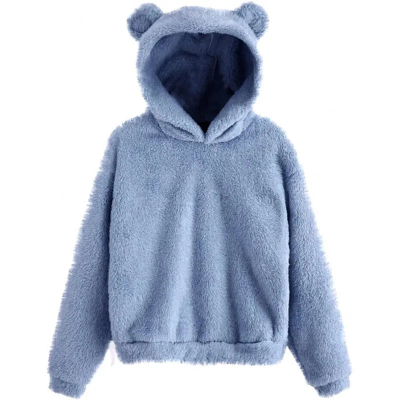 Hooded Sweatshirt - Bunny Ear Hood And Soft Warm Coverage
