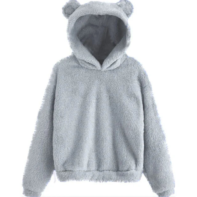 Hooded Sweatshirt - Bunny Ear Hood And Soft Warm Coverage