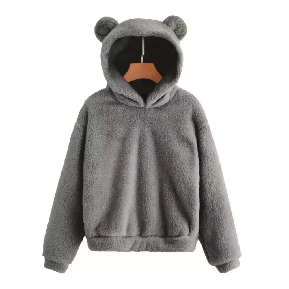 Hooded Sweatshirt - Bunny Ear Hood And Soft Warm Coverage