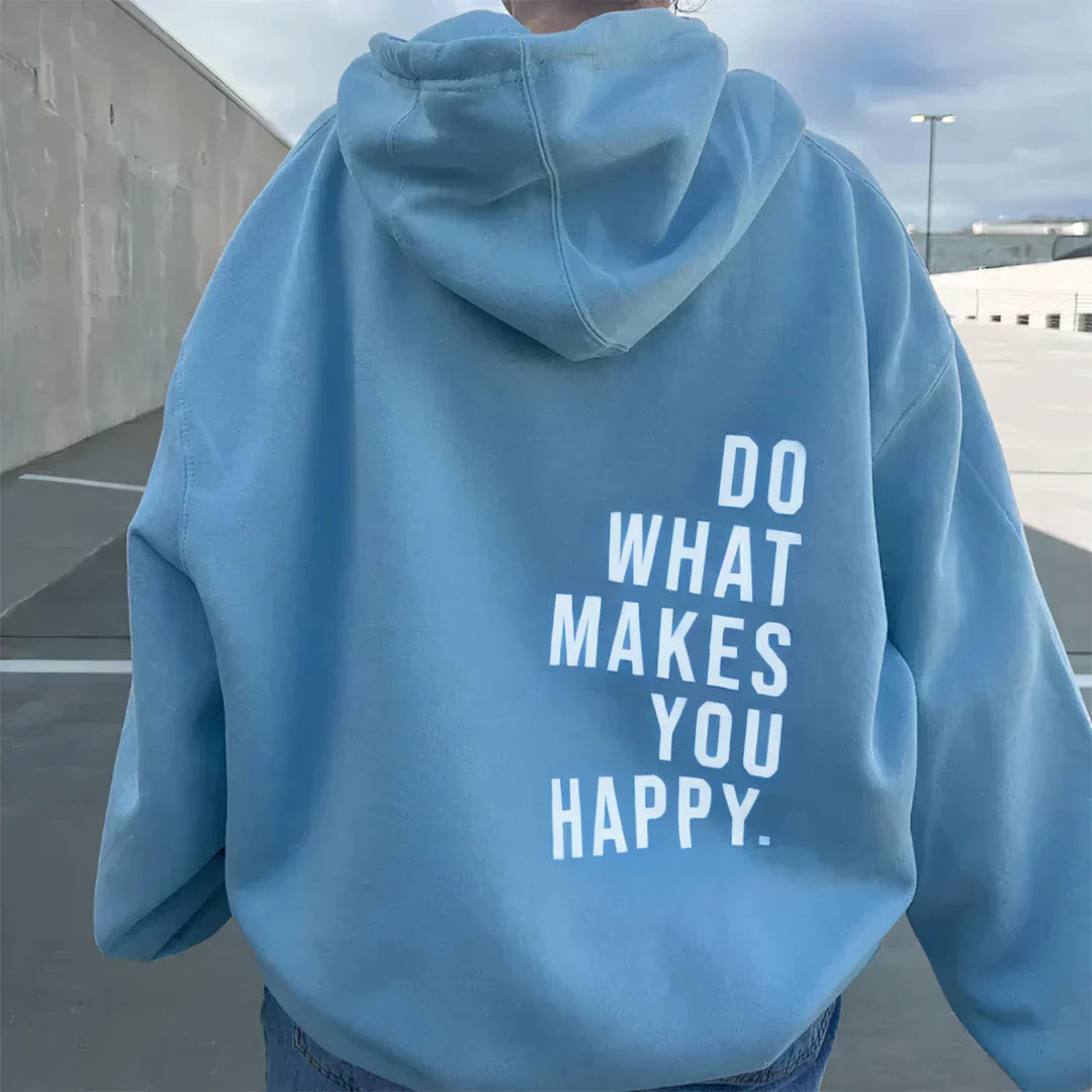 Hooded Sweatshirt – Soft-Blend Hood Long Sleeves & Freedom