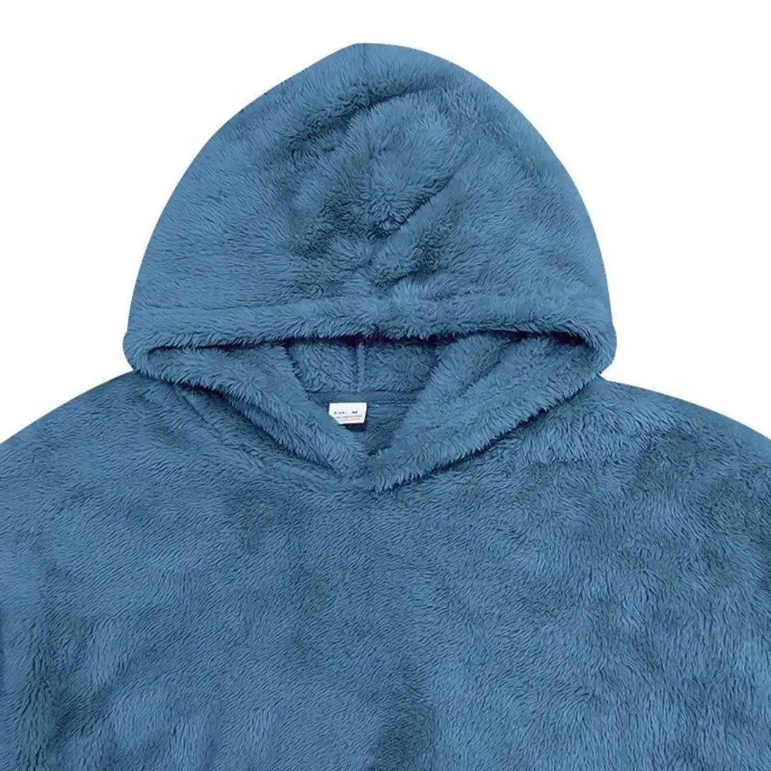 Hoodie - Fleece Blend With Attached Hood And Warm Pocket