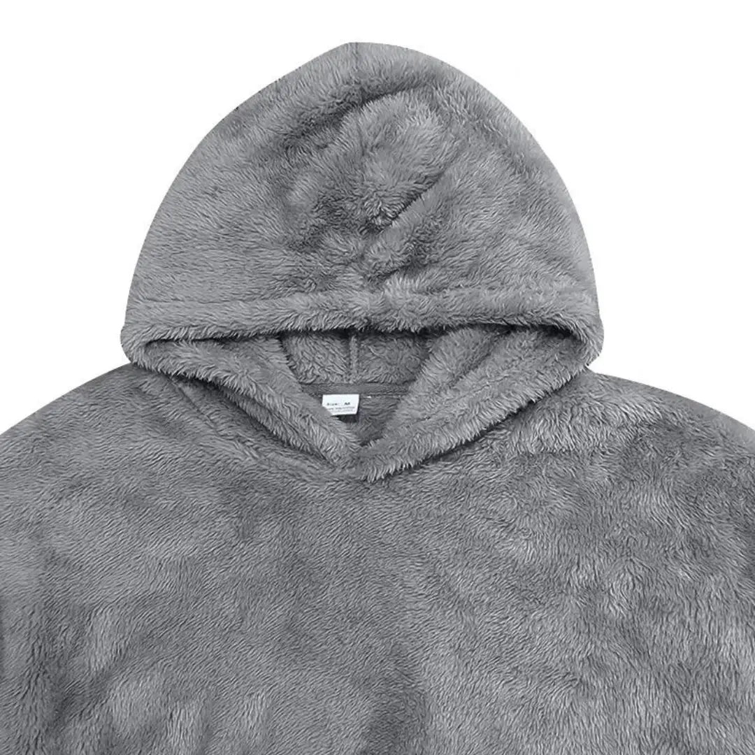 Hoodie - Fleece Blend With Attached Hood And Warm Pocket