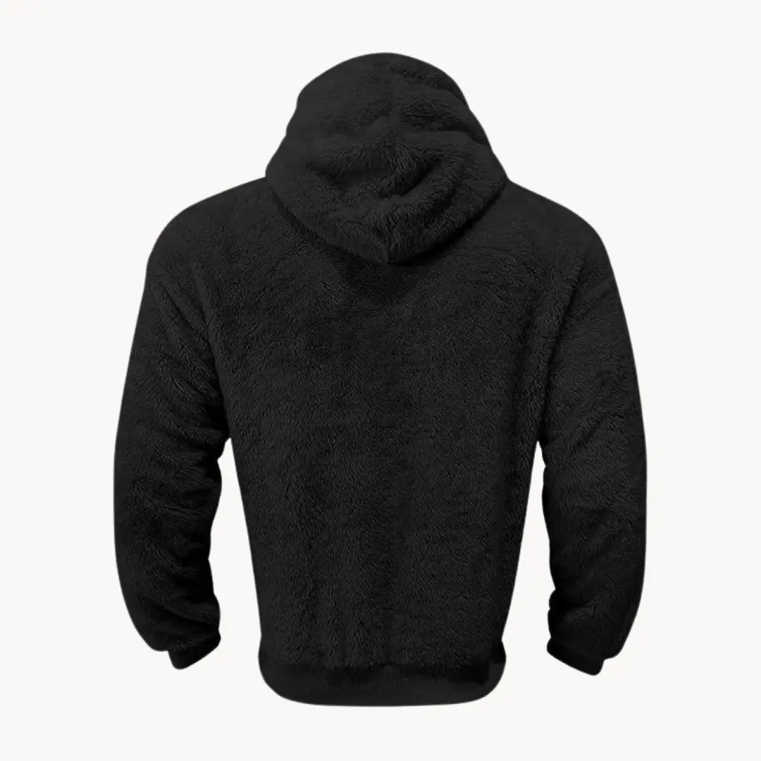 Hoodie - Fleece Blend With Attached Hood And Warm Pocket