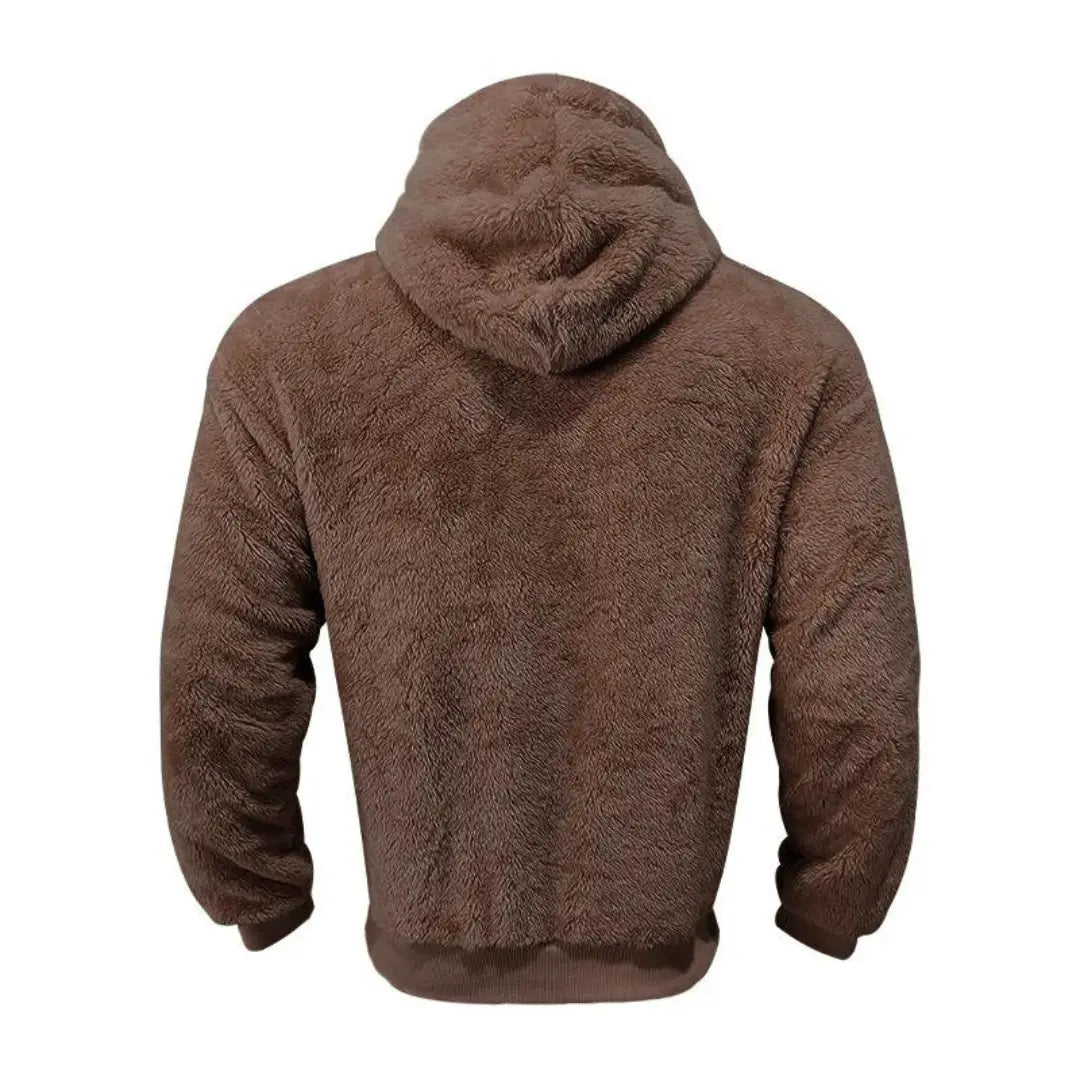 Hoodie - Fleece Blend With Attached Hood And Warm Pocket