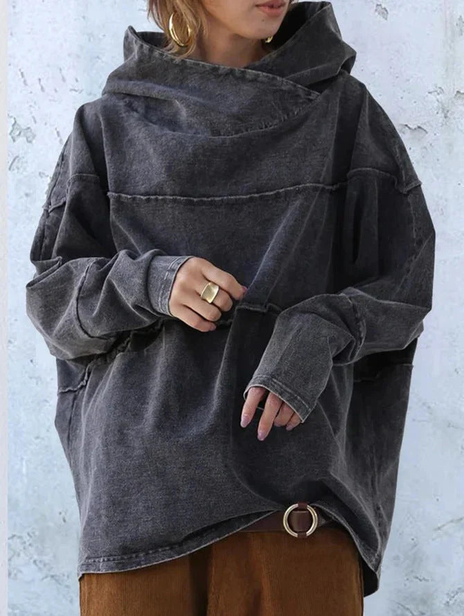 Hoodie - Loose Shape & Hooded Neck For Freer Movement