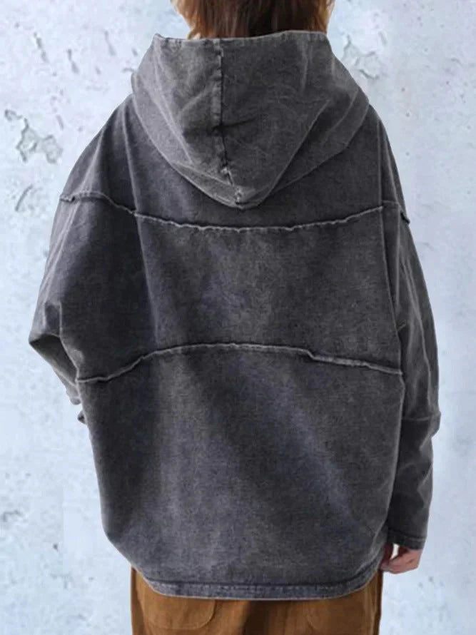 Hoodie - Loose Shape & Hooded Neck For Freer Movement