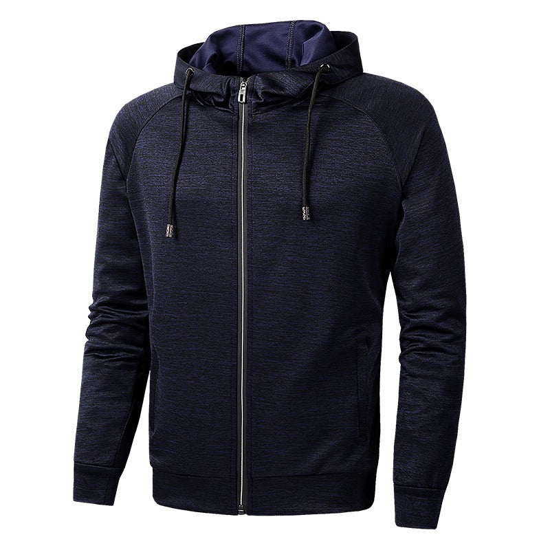 Jacket - Attached Hood And Zip Front For Wind Protection