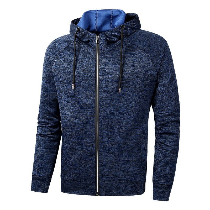 Jacket - Attached Hood And Zip Front For Wind Protection