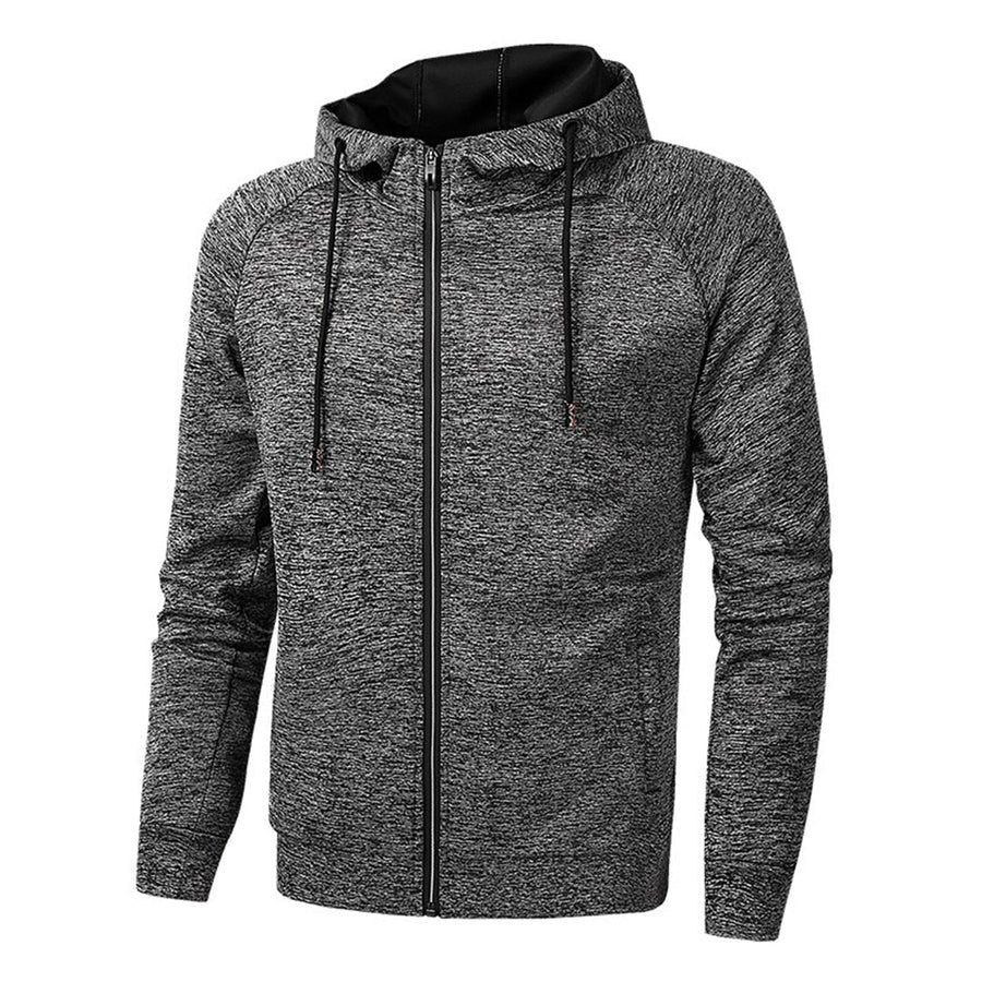 Jacket - Attached Hood And Zip Front For Wind Protection