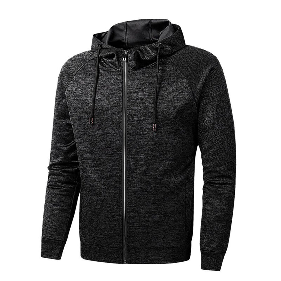Jacket - Attached Hood And Zip Front For Wind Protection