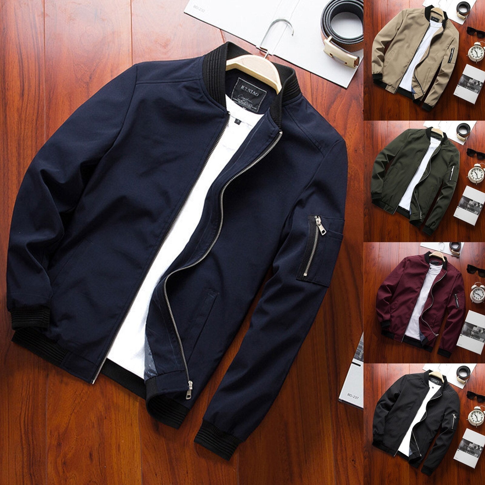 Jacket – Bomber Polyester Blend & Close Waist Waterproof