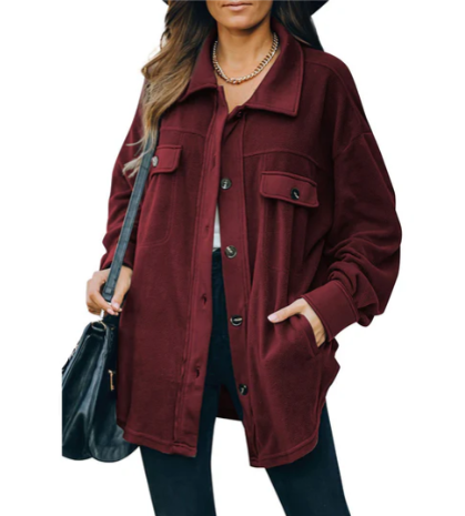 Jacket – Fleece Blend Button Placket & Light Insulation