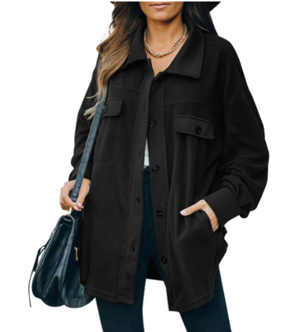 Jacket – Fleece Blend Button Placket & Light Insulation