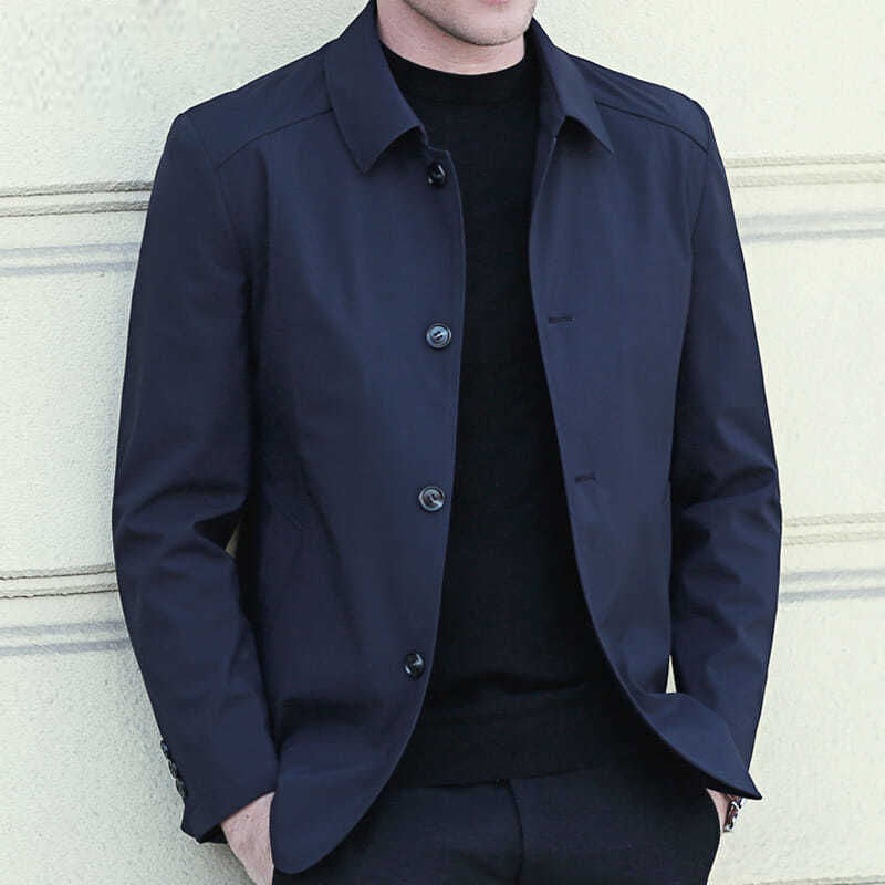 Jacket – Modern Layered Collar & Lightweight Layering