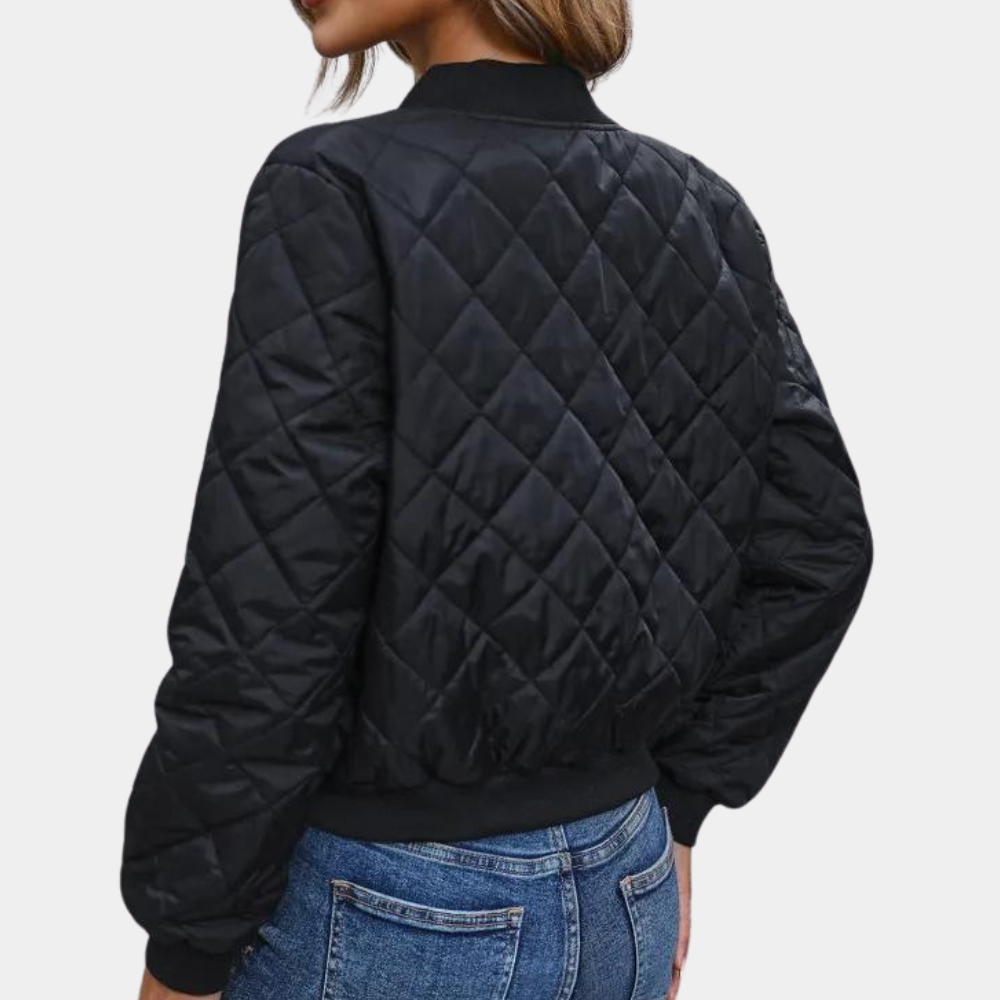 Jacket – Polyester Blend Bomber Shape & Easy Front Zipper