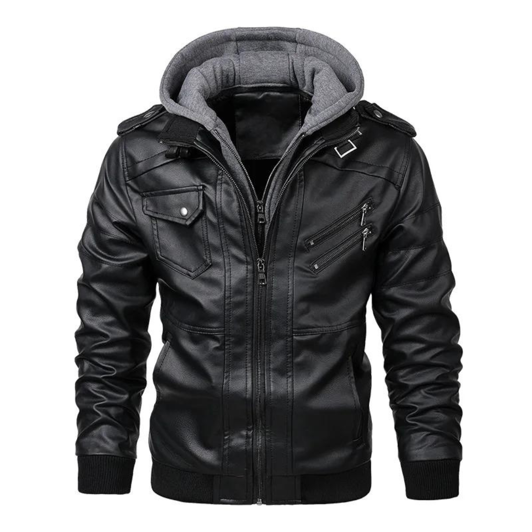 Jacket – Polyester Blend Hood Coverage & Chest Pockets