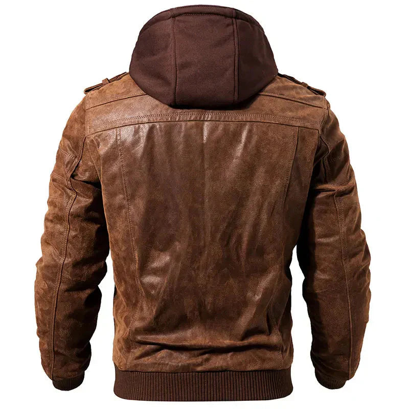 Jacket – Polyester Blend Hood Coverage & Chest Pockets