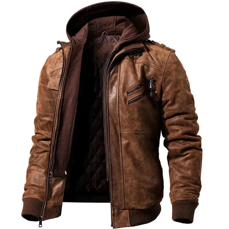 Jacket – Polyester Blend Hood Coverage & Chest Pockets