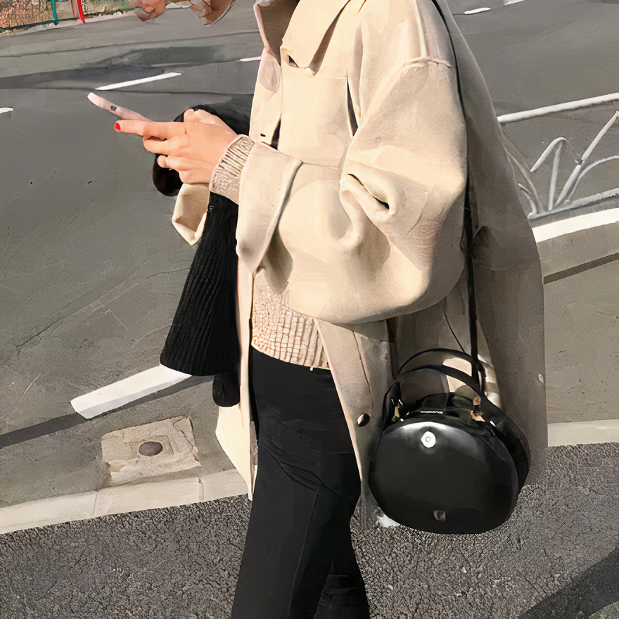 Jacket - Polyester Blend Long Cut & Easy Layering Comfort